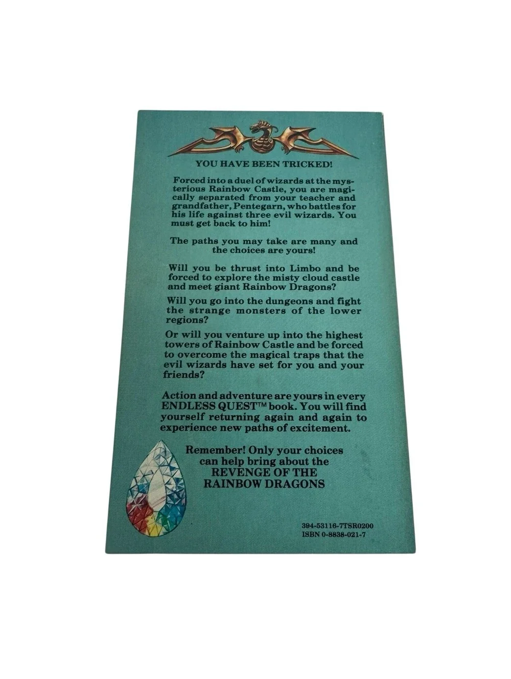 Dungeons & Dragons Endless Quest FIRST PRINT #6 Revenge of the Rainbow Dragons